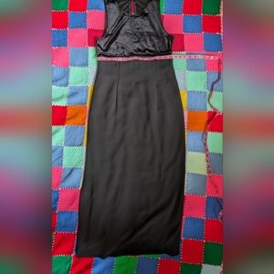 Ann Taylor Loft Formal Black Maxi Dress 6 Petite